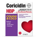 Coricidin HBP Decongestant-Free Cough and Cold Medicine - Rilievo appositamente progettato per alta pressione sanguigna, tosse, Runny Nose, starnuti e sintomi freddi (16 Conte)