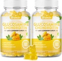 Zucchero Senza Glucosamina Condroitin Gummies, Extra Forza 1500mg Glucosamina con Condroitina MSM & Elderberry & Turmeric, Supporto Congiunto Integratore per Uomini & Donne Spostare Salute Giunta Gratuita