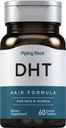 Piping Rock DHT Advanced Hair Formula | 60 compresse | per uomini e donne | Non OGM, Gluten Free Supplement