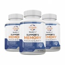 Labs Natural Brain Health Integratori per Adulti,180 Capsule - Nutritious Blend of Bacopa Monnieri, Ginkgo biloba, Melissa Officinalis & Citicoline per il cervello Focus & Memory