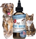 PetSilver Eye Drops for Dogs and Cats - Natural Dog Eye Wash - Rilievo per Inflammation & Irritation - Pet Eye Cleaner and Tear Stain Remover - Patented Silver Formula - Made in the USA - 4 fl oz