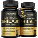 Atlantis Nutrition Himalayan Shilajit Capsule Formulato con 20% acido Fulvic | 1000MG Per Serving — 10:1 Estratto | USA Made | Integratore Shilajit Himalayan per Uomini e Donne | 120 capsule