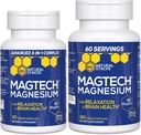 Natural Stacks Magtech Magnesium Valore Bundle - 3 Forme di Magnesio - Con Magtein L-Threonate - Supporti Rilassamento e Salute Del Cervello* - 270 Capsule Totali