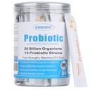 Probiotici ZEBORA per donne, uomini e bambini, Prebiotici e Probiotici Polvere per la salute del fegato digestivo e immunitario - Supporto Gluten sano-respiratorio-sistema senza glutine e non OGM, 30 pacchetti