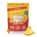 FocusFuel Energy Chews – Ananas Flavor (15 Serve) – 100 mg Caffeina + Alpha GPC + L-teanina + B12, Magnesio – Potenziamento dell'energia tropicale – No Crash o Jitters