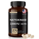 Nattokinase Supplement - 2000 FU di Enzime - 270 Capsule di Nattokinase 100mg - Gluten Free, Non OGM, Vegan