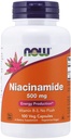 NOW Foods - Niacinamide 500 mg 100 tappi (Pack of 4)