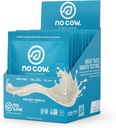 No mucca Vegan Protein Powder, Vanilla, 20g Proteine a base di piante, Pacchetti di singola dose, Dairy Free, Soy Free, No Sugar Aggiunto, Keto Friendly, Gluten Free, Naturale Sweetened, Non OGM, Kosher, 10 Count