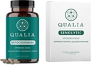 Qualia Life Sciences Bundle Qualia Mitochondria+ & Qualia Senolytic, Integratori di invecchiamento che supporta la riparazione e il ringiovanimento ottimale delle cellule