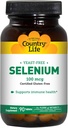 Country Life Selenium 100 mcg, Yeast Free - 90 compresse