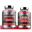 Muscle Gummy Bundle - Creatine Monohydrate Gummies & Testo Gummies per gli uomini - Advanced Bundle