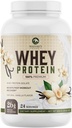 Polvere di proteina di picco della natura, isolato 100% polvere di siero di latte, supporto immunitario, BCAA, senza glutine, assorbimento rapido, nutrizione facile digerente, Vanilla francese, 26 grammi di Per Serving - 24 Serve