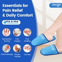 pantofole di ghiaccio del piede di NEWGO per la fascite plantare e la neuropatia, HSA o FSA Eligible 2 pantofole di ghiaccio del gel del pacchetto Hot Cold Pack per il sollievo del dolore della chirurgia di Bunion, piedi brucianti