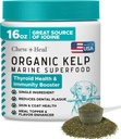 Kelp Supplemento per cani - 16 once di Kelp Powder Granules con 5cc Spoon - Buono per la funzione tiroide sana, Ridurre la placca dentale e la salute della pelle - Made in the USA