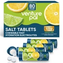 Compresse elettrolitiche da cucire per pallets, tavolini da sale senza zucchero 80 Count Fast-Dissolve - Variety Pack per rapida idratazione, corsa all'aperto, escursionismo, sport | Keto & Vegan Friendly | 4 Pack