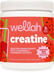 Wellah Creatina per le donne (50 Serve, Watermelon Slush) - Creatina Monoidrato con Dandelion & Cranberry Extract