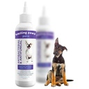 Smiling Paws Animali Medicated Tris Flush Dog Ear Cleaner Soluzione e trattamento di infezione per cani e gatti Ear Flush per cani Ear Cleaner per cani e gatti - Cat & Dog Ear Wash Contiene Ketoconazole 12oz