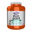 NOW Foods Sports Mass Gainer Protein Powder, Creamy Chocolate Flavor, Pea e Whey Protein Blend, 5.5 lbs.