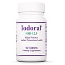 Optimox Iodoral 12.5 mg Supplemento - Iodina Supplemento, tiroide supporto per le donne e gli uomini, Lugol Soluzione Pills, Potassium Iodide Tablets, Daily Mineral Complex - 90 Conte