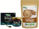 ORGANIC ZING Shatavari Powder- 454g & Shilajit Resina- 20g