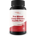 Pro Blood Cinna Chroma Health Max - Supporto per la salute del sangue naturale con cannella, curcuma, berbera, vitamina D, vitamina C, zinco e altro ancora - Promuovere la salute e il flusso sanguigno bilanciato