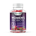 Costruito da Probiotici Naturali per Donne Gummies 3 miliardi di CFU, 6 Strains Probiotici con Supplemento di mirtillo, Digestivo, Immune, Vaginale & Urinary Health, Scaffale Stabile, 60 Gummy