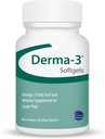 Ceva Derma-3 Softgels, Omega-3 Fatty Acid & Vitamin Supplemento per grandi cani (60 Conte)