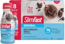 SlimFast Meal Sostituzione Shake, Original Rich Chocolate Royale, 10g di Pronti a Bere Proteine per Perdita di Peso, 11 Fl Oz Bottiglia, 8 Conte