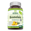 Herbal Secrets Bromelain Supplemento 500 Mg Tablets Supplemento | Non OGM | Gluten Free | Made in USA (120 Count)
