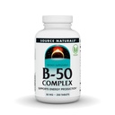 Fonte Naturals B-50 Complex 50 mg B-Vitamins per il supporto di produzione di energia - 250 compresse