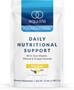 Equilife Daily Nutritional Support, All-in-One Multivitamin Meal Sostituzione, Pure Vanilla Flavor, 15G Plant Protein, Supporti Totale Benessere Compreso Energia, Digestione, & Skin, 14 Serve