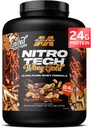 MuscleTech Whey Protein Powder (Chocolate Peanut Butter, 5LB) - Nitro-Tech Whey Protein Isolate Smoothie Mix per muscolo magro e veloce recupero - 24g di Whey Gold Protein per le donne e gli uomini - senza glutine