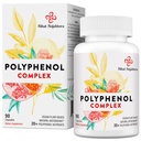 67.500 MG Polyphenols Supplemento - Antiossidanti potenti & Polyphenol per la difesa dell'età, Superfood polifenolo, Quercetina, Resveratrolo, Tè verde, Basato vegetale & energia, Supporto immunitario, 90 capsule