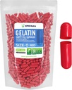 XPRS Nutra Size 0 Capsule Vuote - 1000 Conta Capsule Gelatini Vuoti - Pillole Riempimento Capsule fai da te - Pure Bovine Pill Gel Caps per Do-It-Yourself Supplements (rosso)