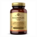 Solgar B-Complex 100" - 50 Capsule Vegetali - Metabolismo Energetico, Supporto Sistema Nervoso - Non-GMO, Vegan, Gluten Free - 50 Serve