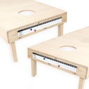 Barcaloo Cornhole Scoreboard Decal metallo con 2 custodie magnetiche Score per Cornici