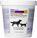 Citrato di potassio Pala-Tech Plus Granule di mirtillo 300 gm - Trattamento Cat & Dog UTI - Integratori del tratto urinario per la prevenzione della pietra della vescica (Made in USA)