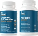 Dr. Tobias curcumina e Glutathione Liposomal - Supporta la salute comune, la funzione immunitaria e la vitalità della pelle - Vegan, Non OGM