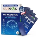 LIVEGOOD Methylene Blue – Methylene Blue for Humans, Brain Supplements for Memory and Focus, Clarity & Cognitive Energy, Nootropic Brain Support, Made in USA, 15 Oral Strips with 20mg Ciascun