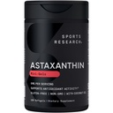 Integratore di astaxantina a tripla resistenza (6mg) con olio di cocco biologico per l'attività antiossidante, supporto per la salute della pelle e degli occhi - Non-OGM Verificato & Gluten Free - 120 Softgels
