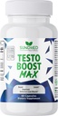 Testo Boost Max - Natural Stamina Booster per gli uomini – Forte energia naturale, Stamina e Booster di forza
