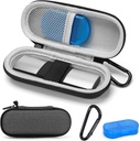Custodia per KardiaMobile 1L 6L Personal EKG Monitor, Hard Travel Carrying Case per AliveCor Kardia Heart Monitor EKG/ECG, Portable Heart Rate Monitor Bag Storage Organizer con Pill Box & Carabiner Clip