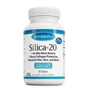EuroMedica Silica-20 - Integratore Supporta struttura e produzione di collagene - Forte Teeth & Healthy Bone Density Support - Aids Hair, Skin & Nails Health - 60 compresse (30 Serve)
