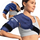 KingPavonini Shoulder Ice Pack Rotator Cuff Cold Therapy, Reusable Gel Ice Pack per lesioni alle spalle, Rilievo del dolore, Gonfiore, Chirurgia delle spalle, Tendonite, Bursitis, Blu, Medium Size