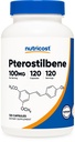 Nutricost Pterostilbene 100mg, 120 Capsule - Non OGM, Gluten Free