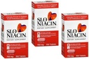 Supplemento dietetico SLO-NIACIN Una volta al giorno con 750 mg di vitamina B di niacina da acido nicotinico per alto assorbimento 100 compresse per confezione 3 bottiglie