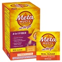 Metamucil On-the-Go, supplemento giornaliero di polvere di Psyllium Husk con zucchero reale, fibra 4-in-1 per la salute digestiva, bevanda aromatizzata di liscio arancione, 2 confezione x 30 conteggio = 60 confezioni Totale