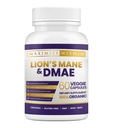 Massimo Slim Lion's Mane & DMAE Capsule: Migliorare la Memoria, Aumentare la Clarity Mentale, e Sharpen Focus - 60 Capsule per il massimo supporto cognitivo