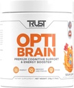 Brain Opti - Migliorare la memoria e la messa a fuoco, Supporto per il cervello Nootropics per l'energia, Booster del cervello per la salute con energia e messa a fuoco - Miglioratori di energia Premium (30 Serve)