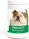 Allevamenti sani Bulldog Salmon olio Soft Chews 90 Conte